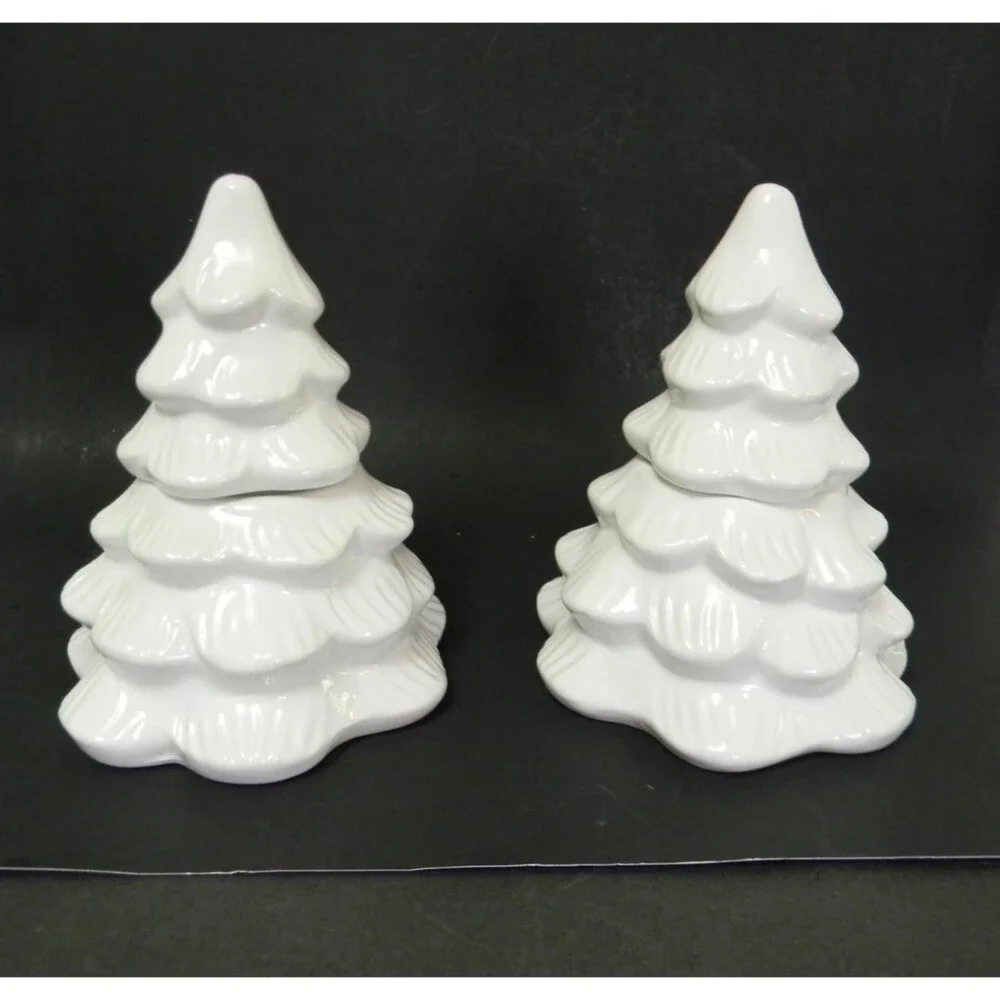 White Christmas Tree Fir Balsam Candles Holiday Decor Gift Set of 2 NEW